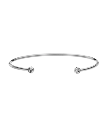 Diamant Bangle Silver silber