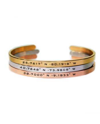 personalisierbares Armband (Koordinaten / Text)