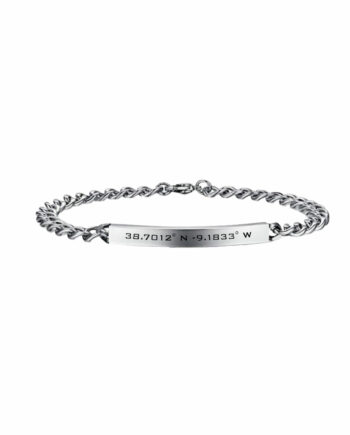 Koordinaten Armband silber